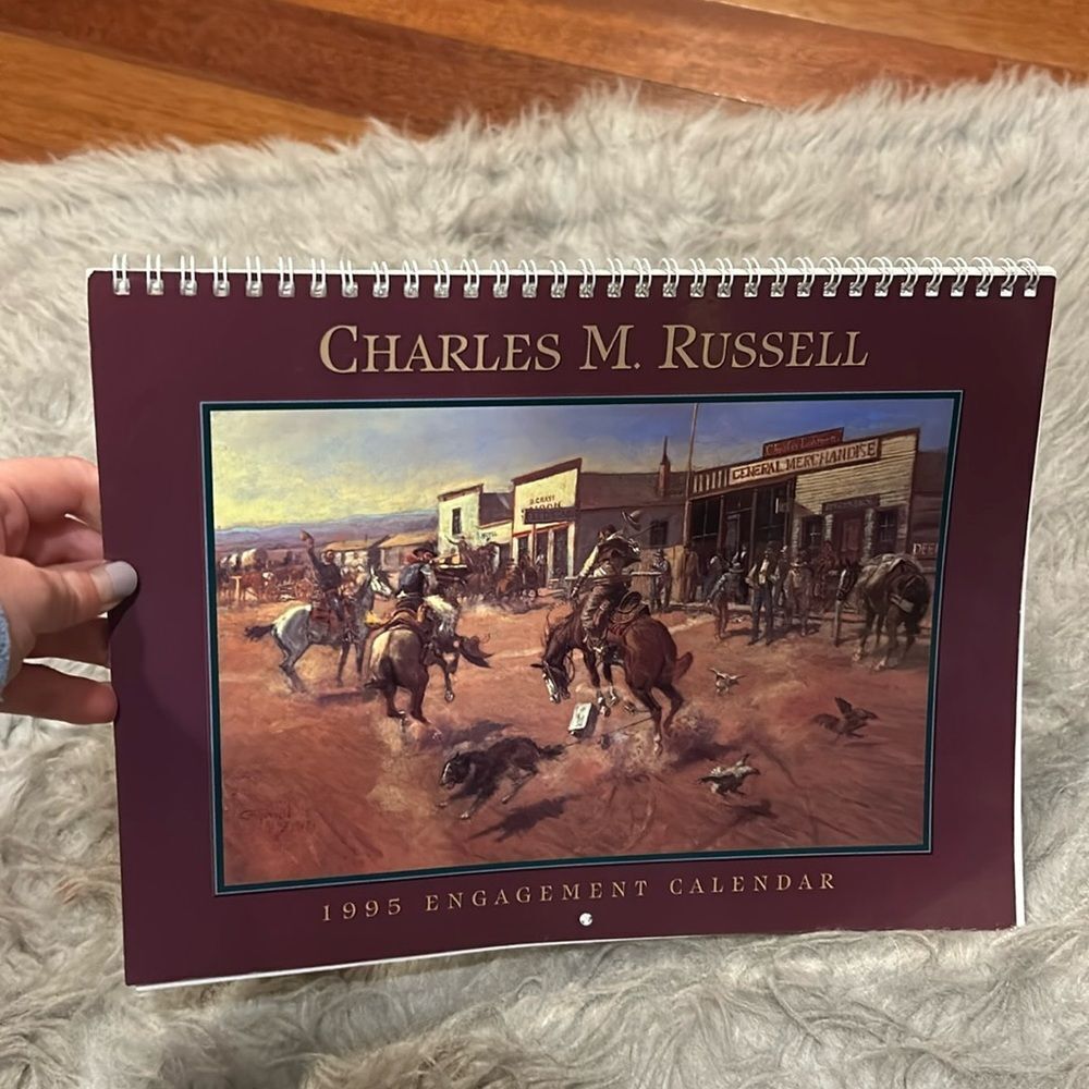 Charles Russell vintage‎ 1995 engagement calendar never used